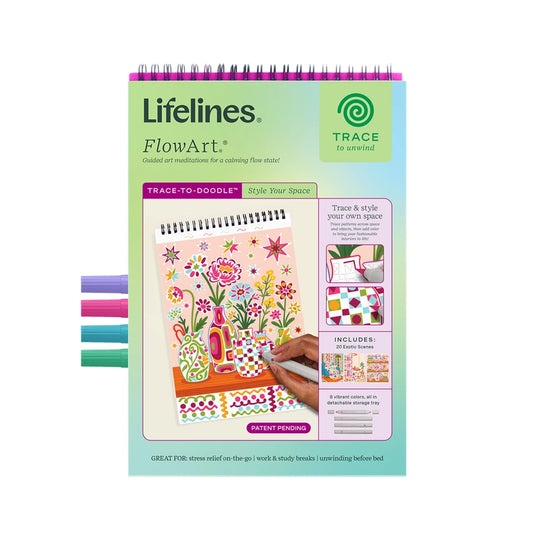Lifelines FlowArt “Trace to Doodle – Style Your Space” Activity Pad