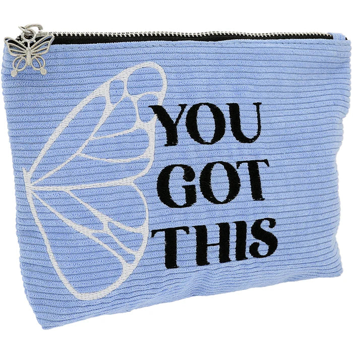 You Got This Standing Strong Corduroy Zipper Pouch