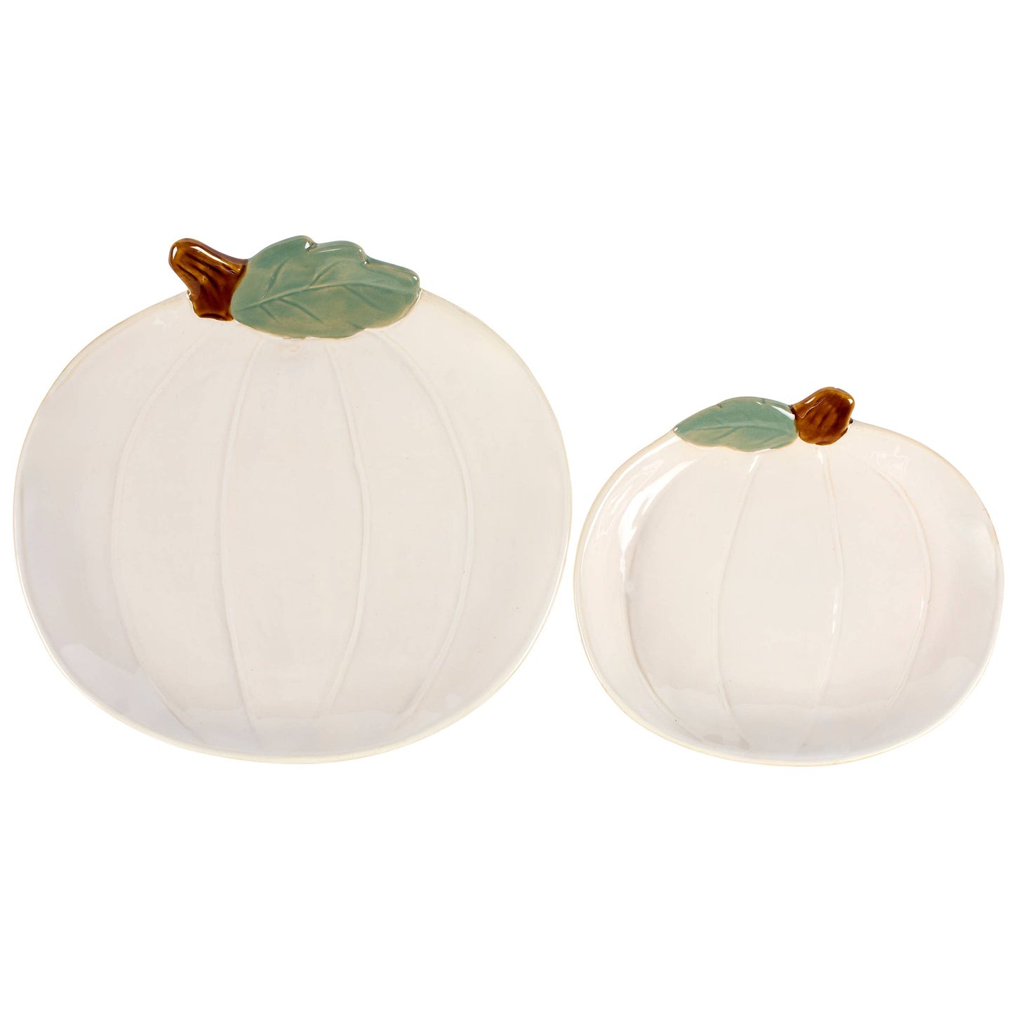 White Pumpkins Plate Set