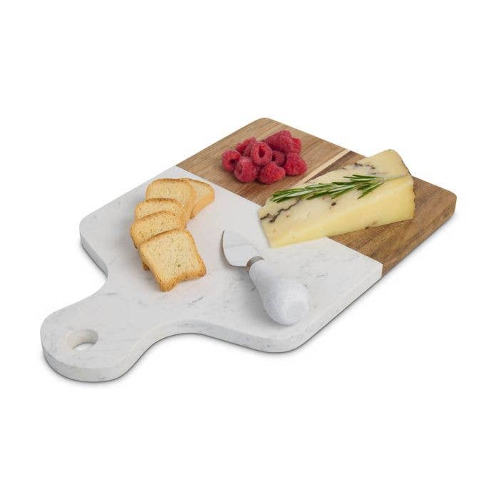 Maison Du Fromage Marble & Acacia Wood Cheese Board