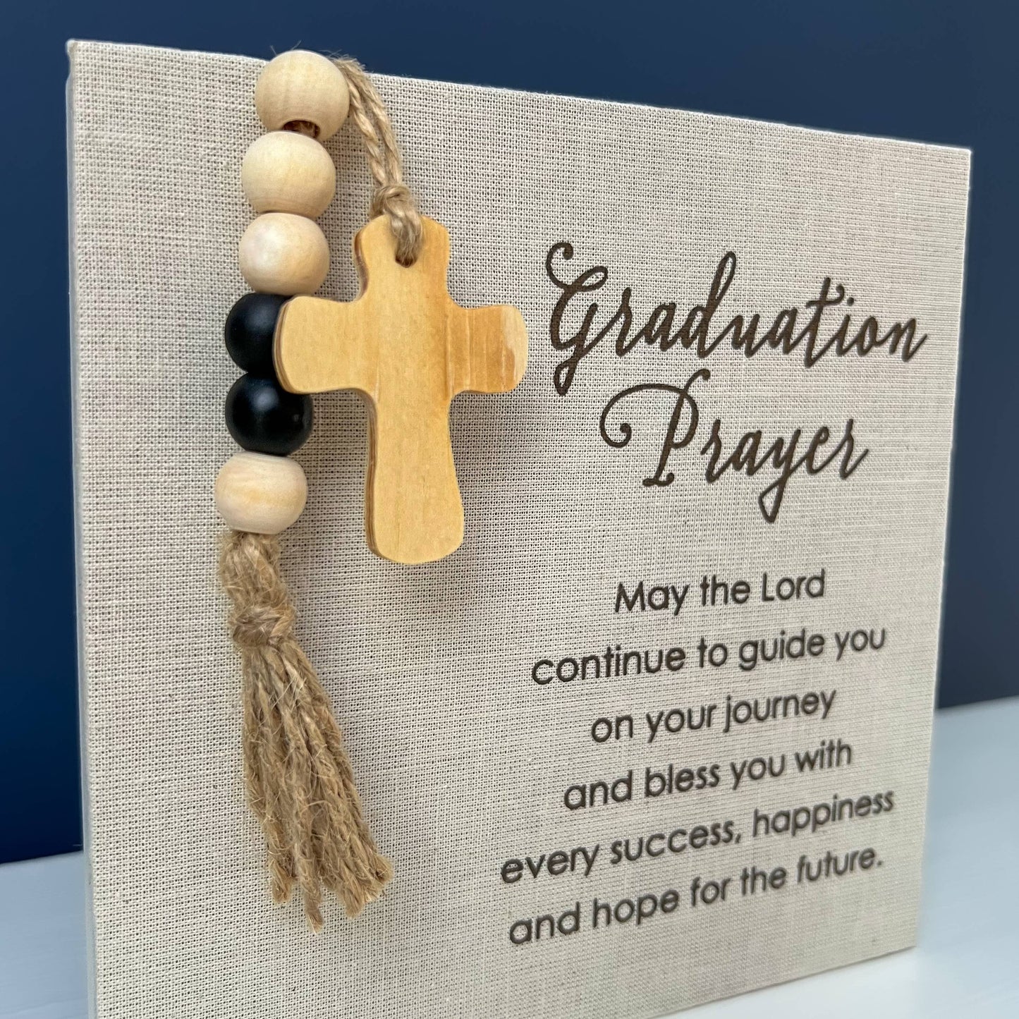 Graduation Prayer Plaque – Blessings for the Journey (6x6)