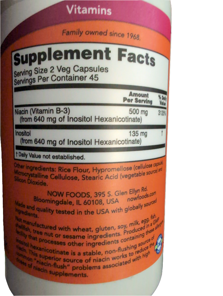 Flush Free Niacin - 250mg