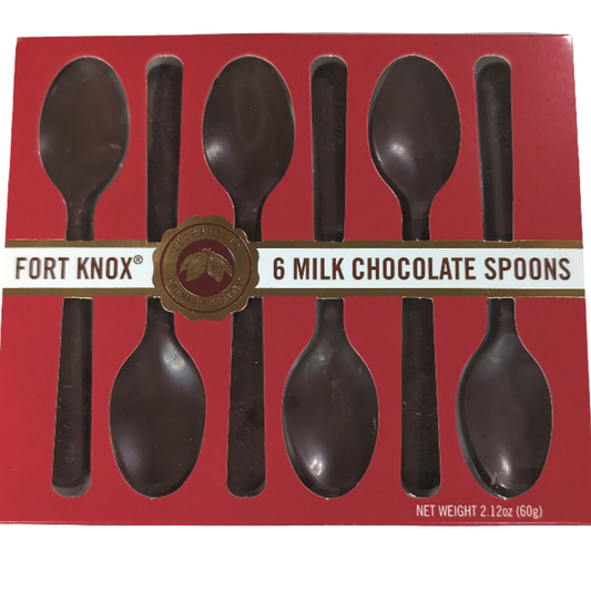 Fort Knox Milk Chocolate Spoons - 6pk