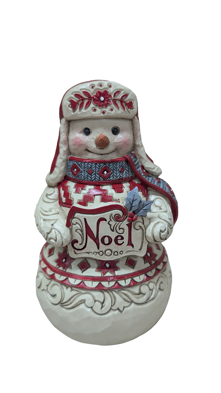 Nordic Noel Snowman with Noel Sign