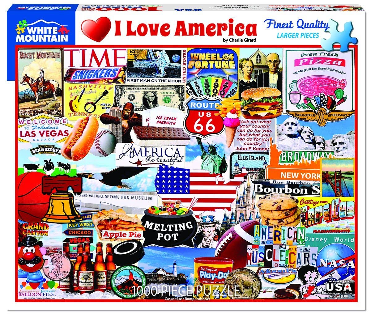 I Love America - 1000 Piece Jigsaw Puzzle