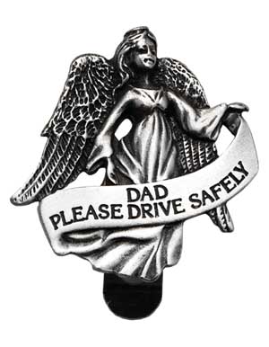 Dad Guardian Angel Visor Clip – “Please Drive Safely”