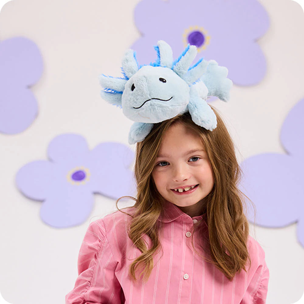 Blue Axolotl Warmies® Plush – Heatable Lavender Comfort