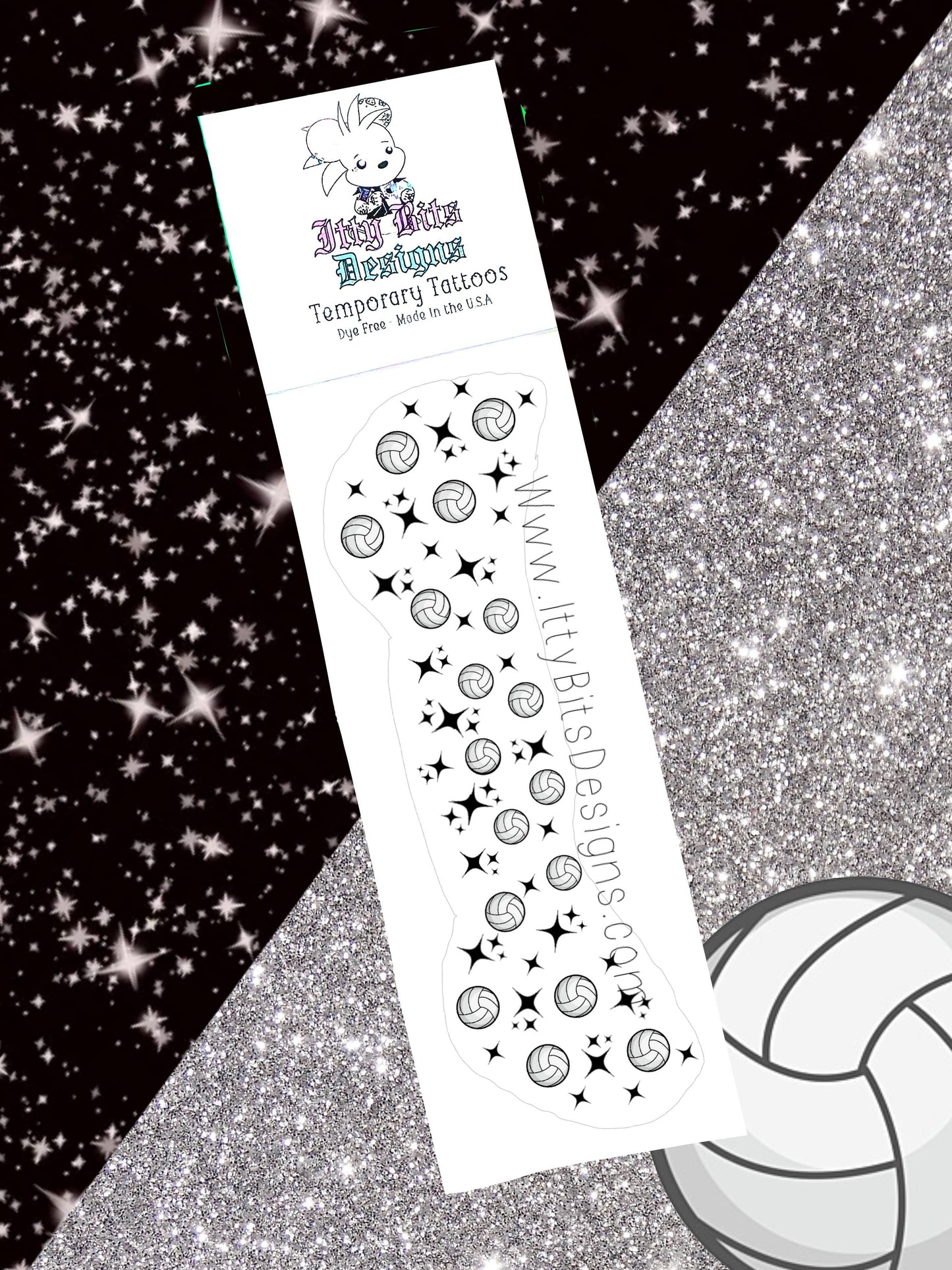 Volleyball Freckle Temporary Tattoos
