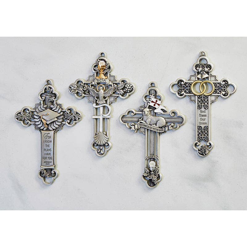 Pewter 5" Graduation Cross