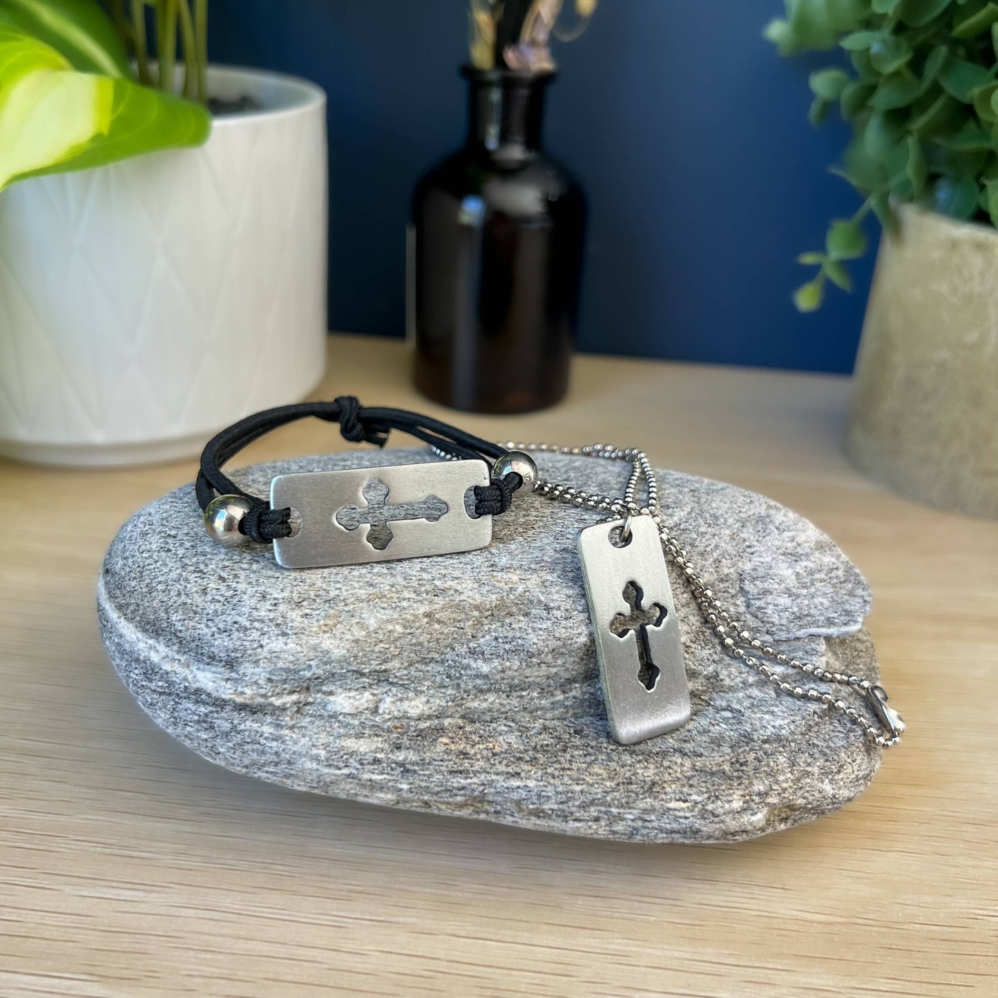 Confirmation Bracelet & Cross Necklace Set – Blessings on Your Confirmation