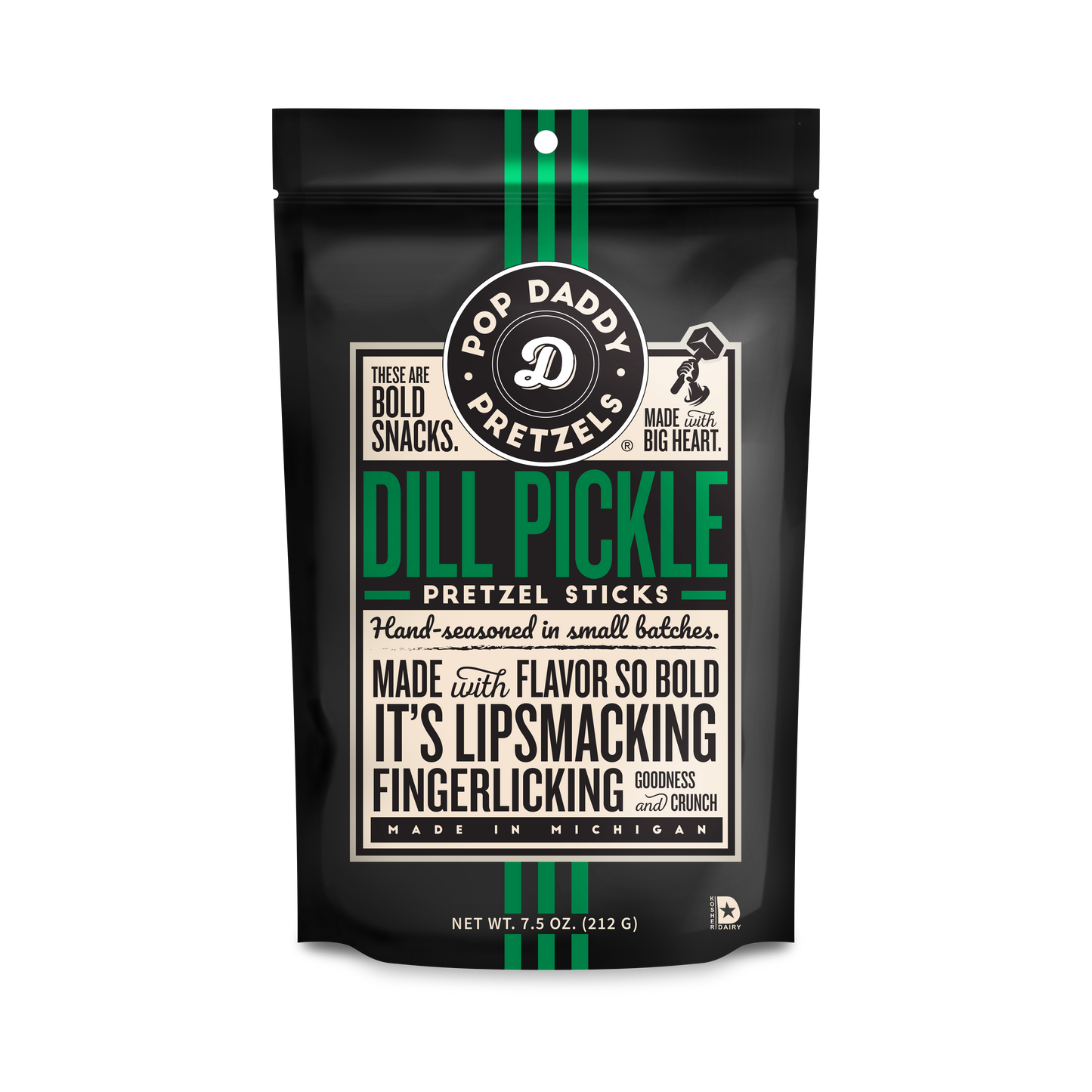 Seasoned Pretzels- 7.5oz - Dill Pickle