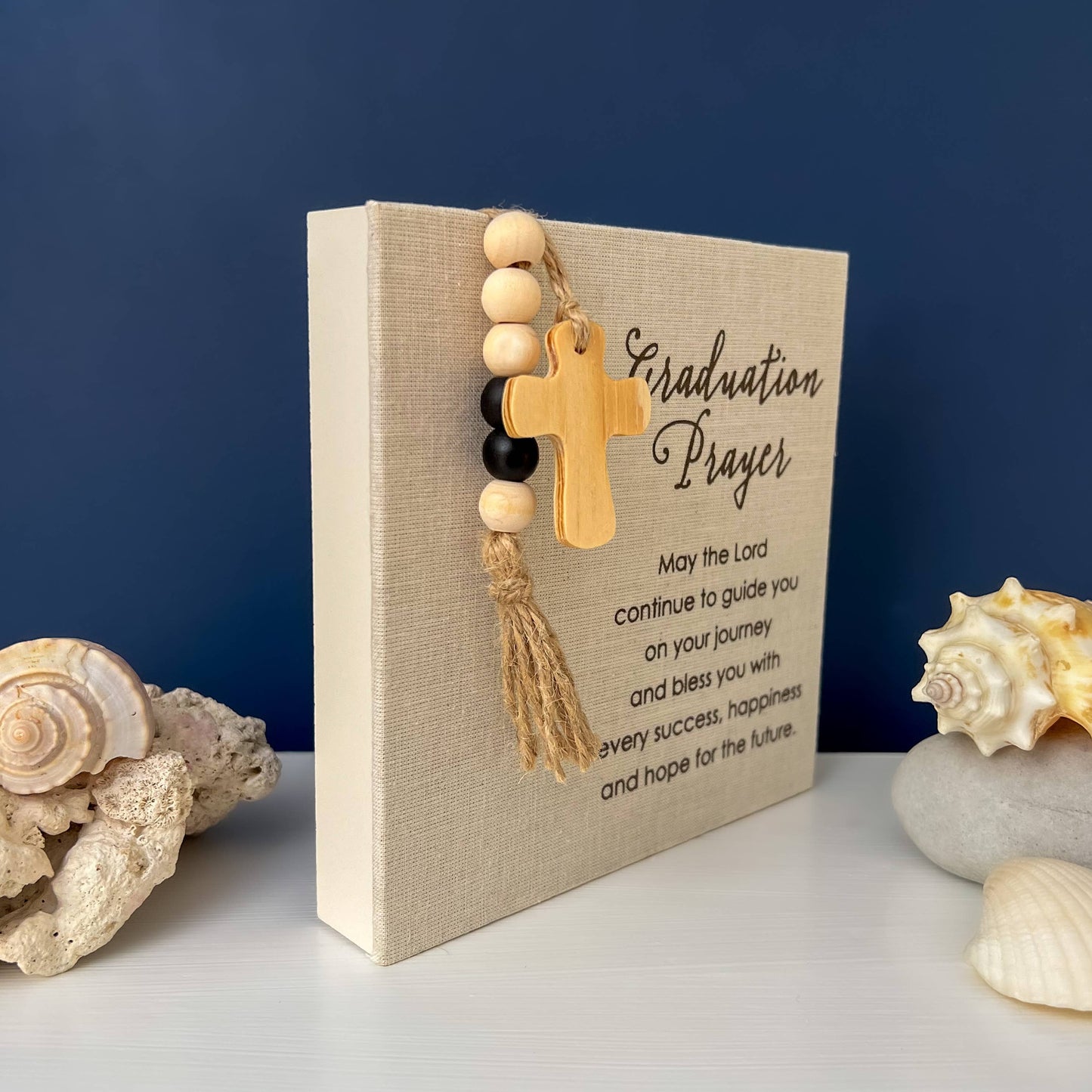 Graduation Prayer Plaque – Blessings for the Journey (6x6)