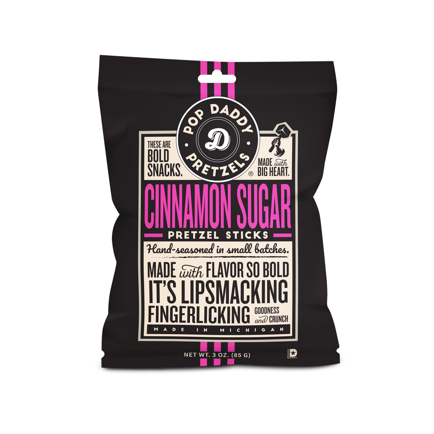 Seasoned Pretzels - 3oz - Cinnamon Sugar