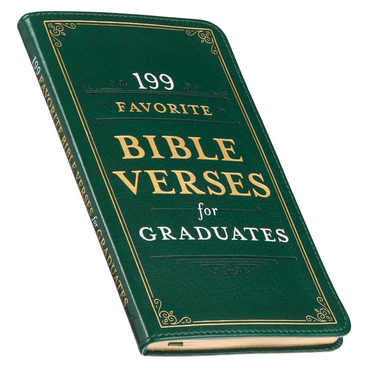 199 Favorite Bible Verses for Graduates – Green Faux Leather Gift Book