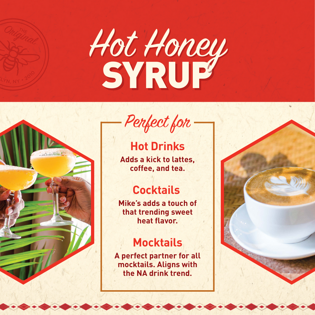 Mike's Hot Honey Syrup | Mocktail Mixer | Cocktail | Coffee