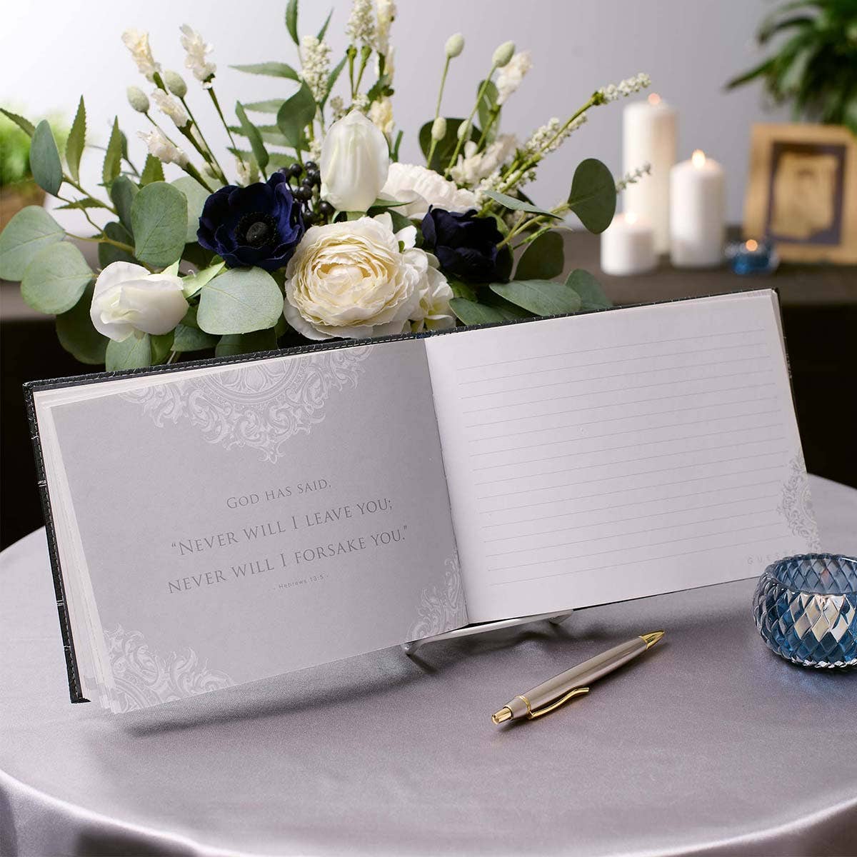 Guest Book - Charcoal In Loving Memory