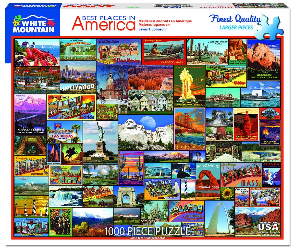 Best Places In America  1000 Piece Jigsaw Puzzle