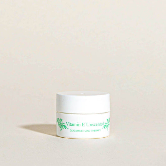 Unscented Vitamin E Glycerine Hand Therapy mini jars