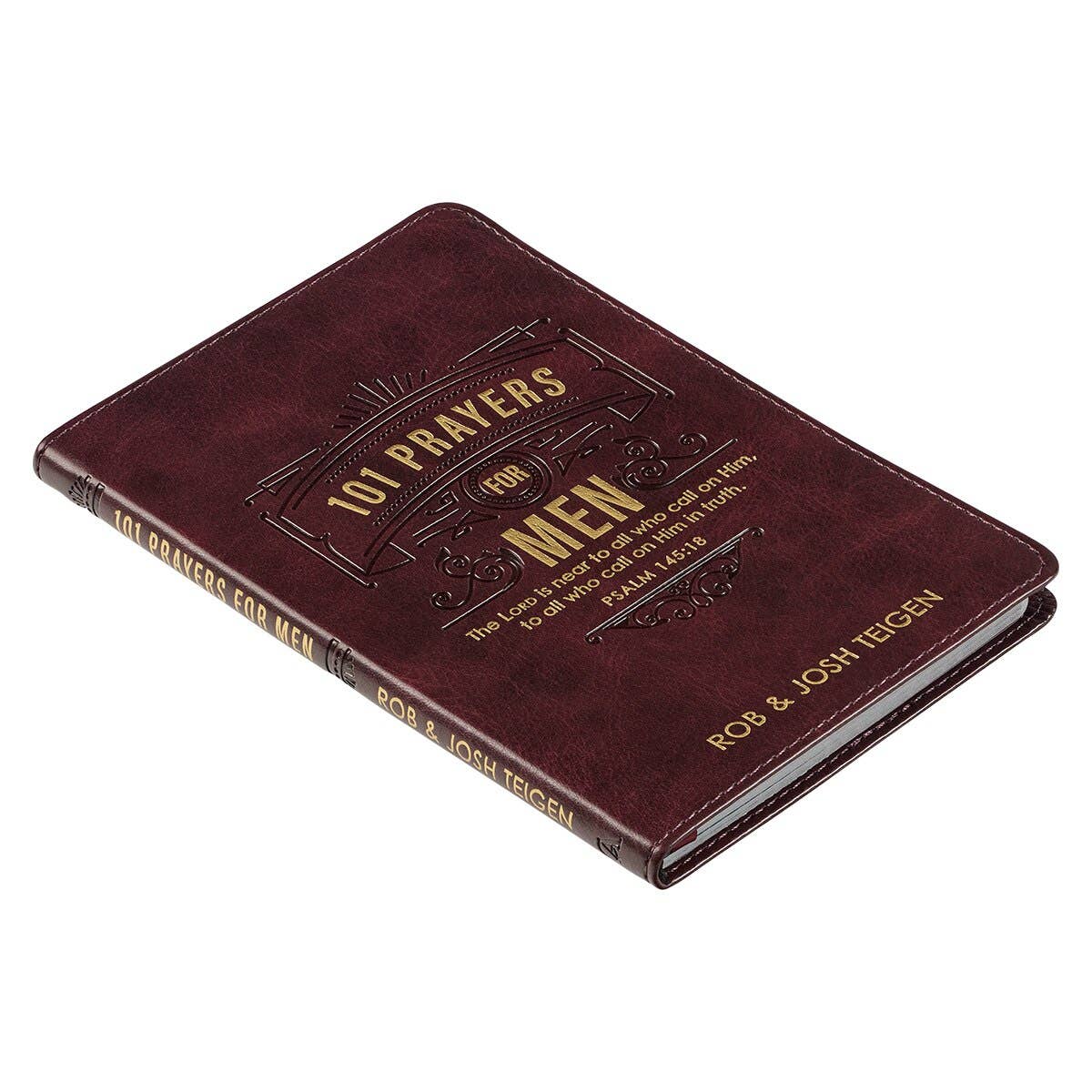 101 Prayers for Men – Brown Faux Leather Prayer Book