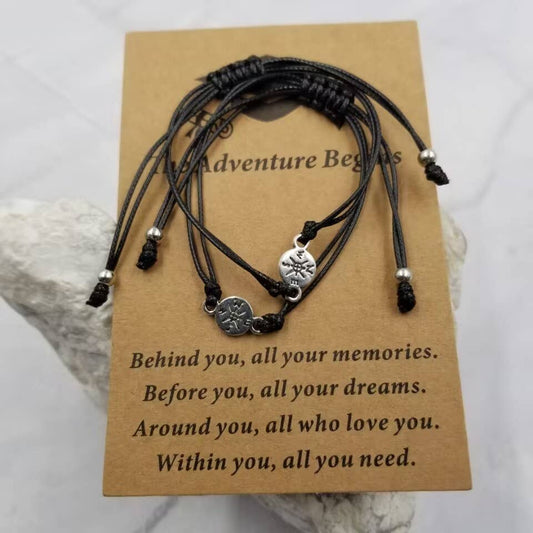 The Adventure Begins Graduation Wish Bracelet