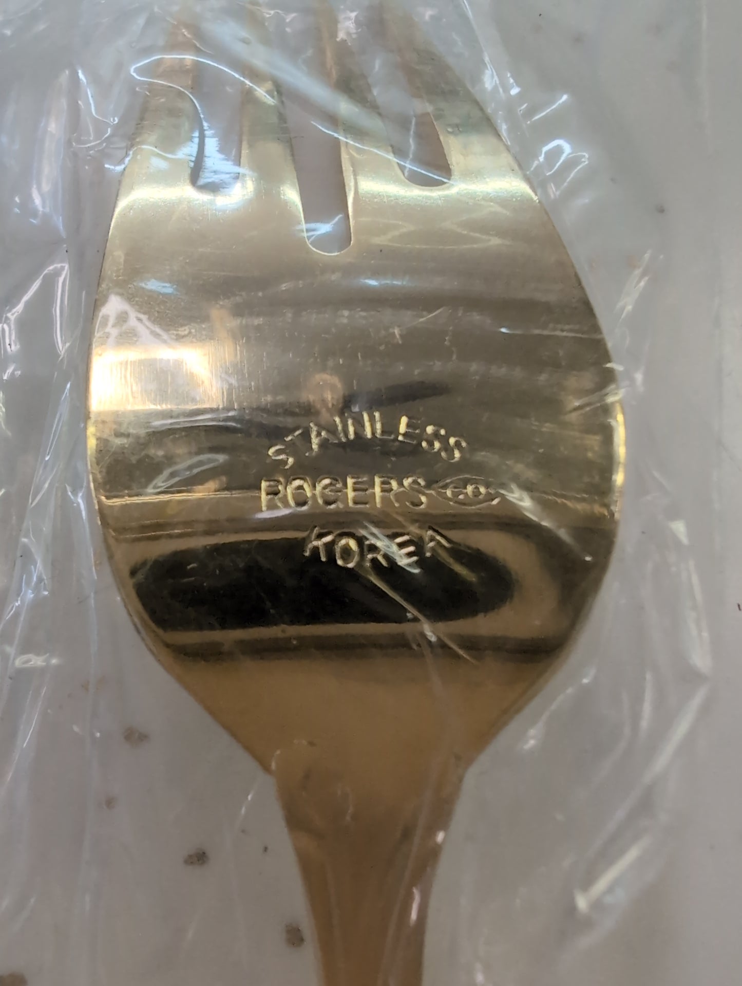 Vintage Stanley Roberts Gold Auberce 24K Gold Flatware Set – 24 Piece Service for 4 – New in Box, Unused, Original Packaging