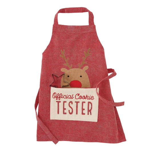 Kid's Reindeer/Official Cookie Tester Apron