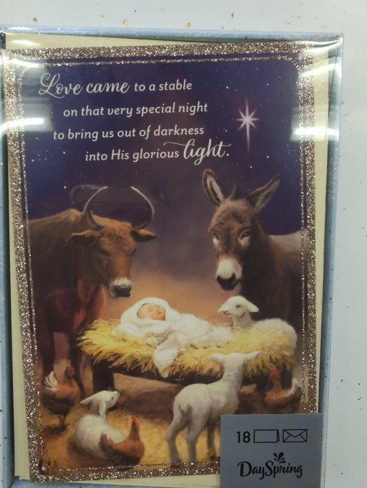 Boxed Christmas Cards - Love Came to a Stable
