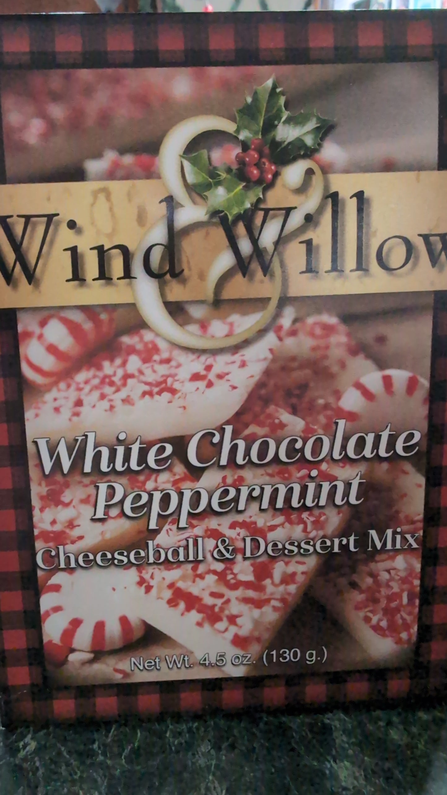 White Chocolate Peppermint Cheeseball Mix