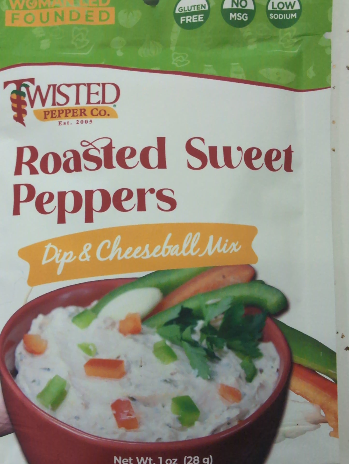 Twisted Pepper Co. Roasted Sweet Peppers Dip & Cheeseball Mix