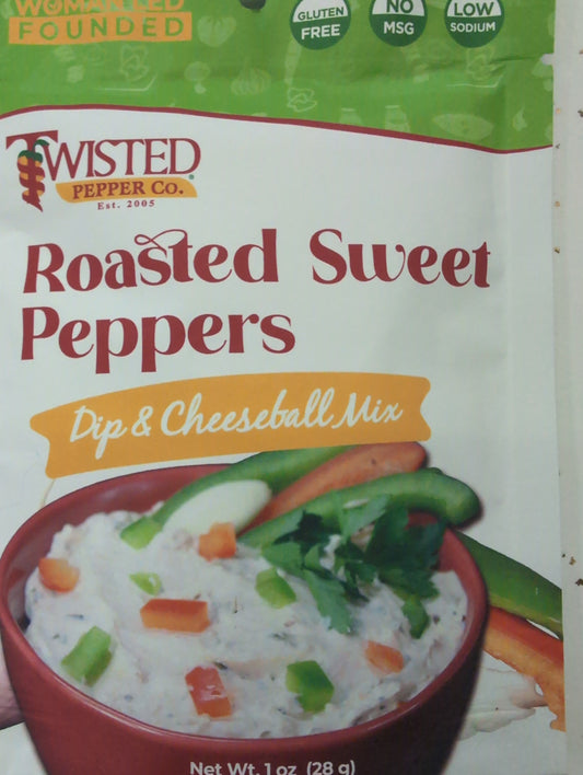 Twisted Pepper Co. Roasted Sweet Peppers Dip & Cheeseball Mix