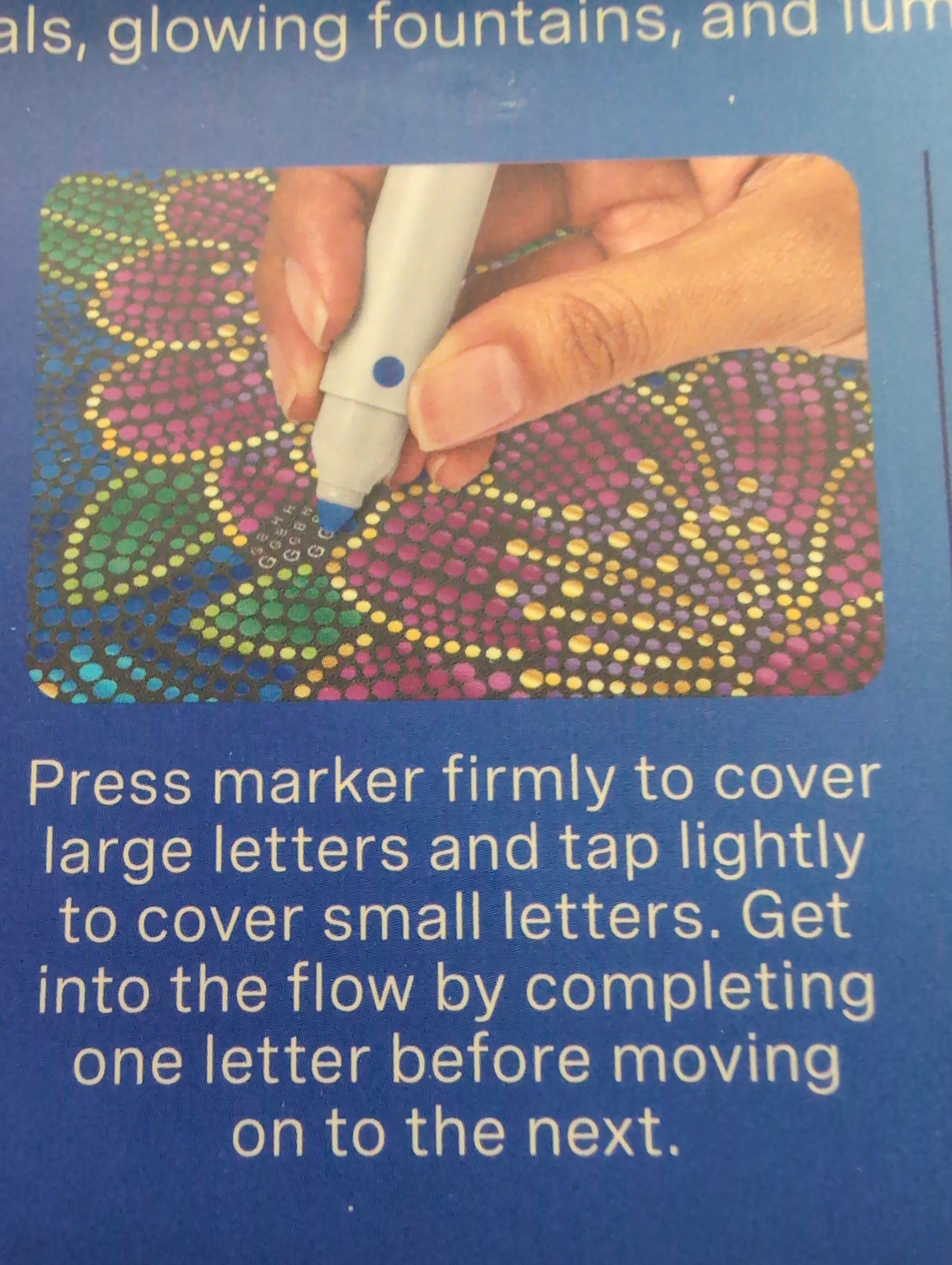 Lifelines FlowArt® Dot-By-Letter – Moonlit Garden Metallic Ink