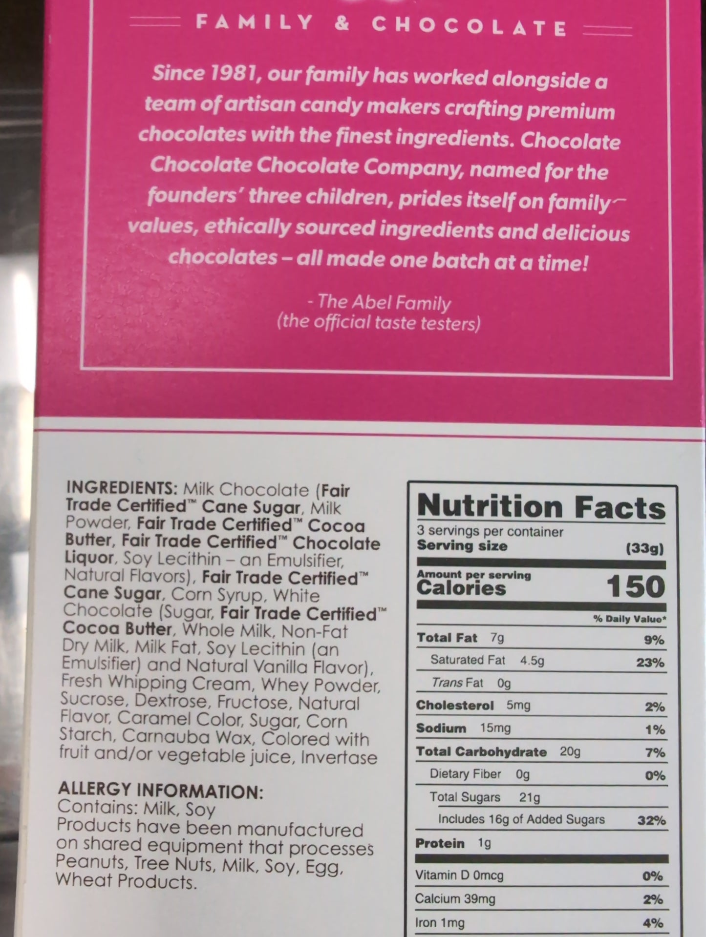 Happy Birthday Truffle Bar 3.5 OZ  -