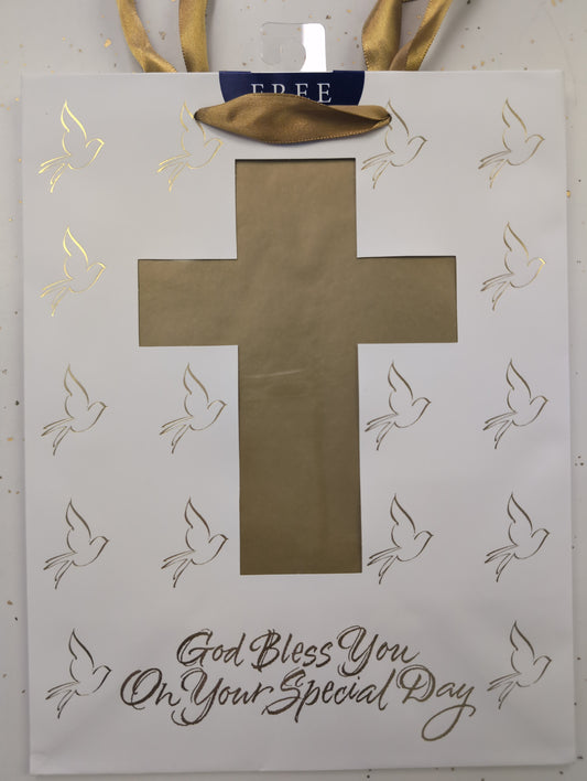 Gift Bag - God Bless You On Your Special Day  - Large