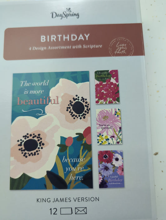 Birthday Boxed Cards - Floral