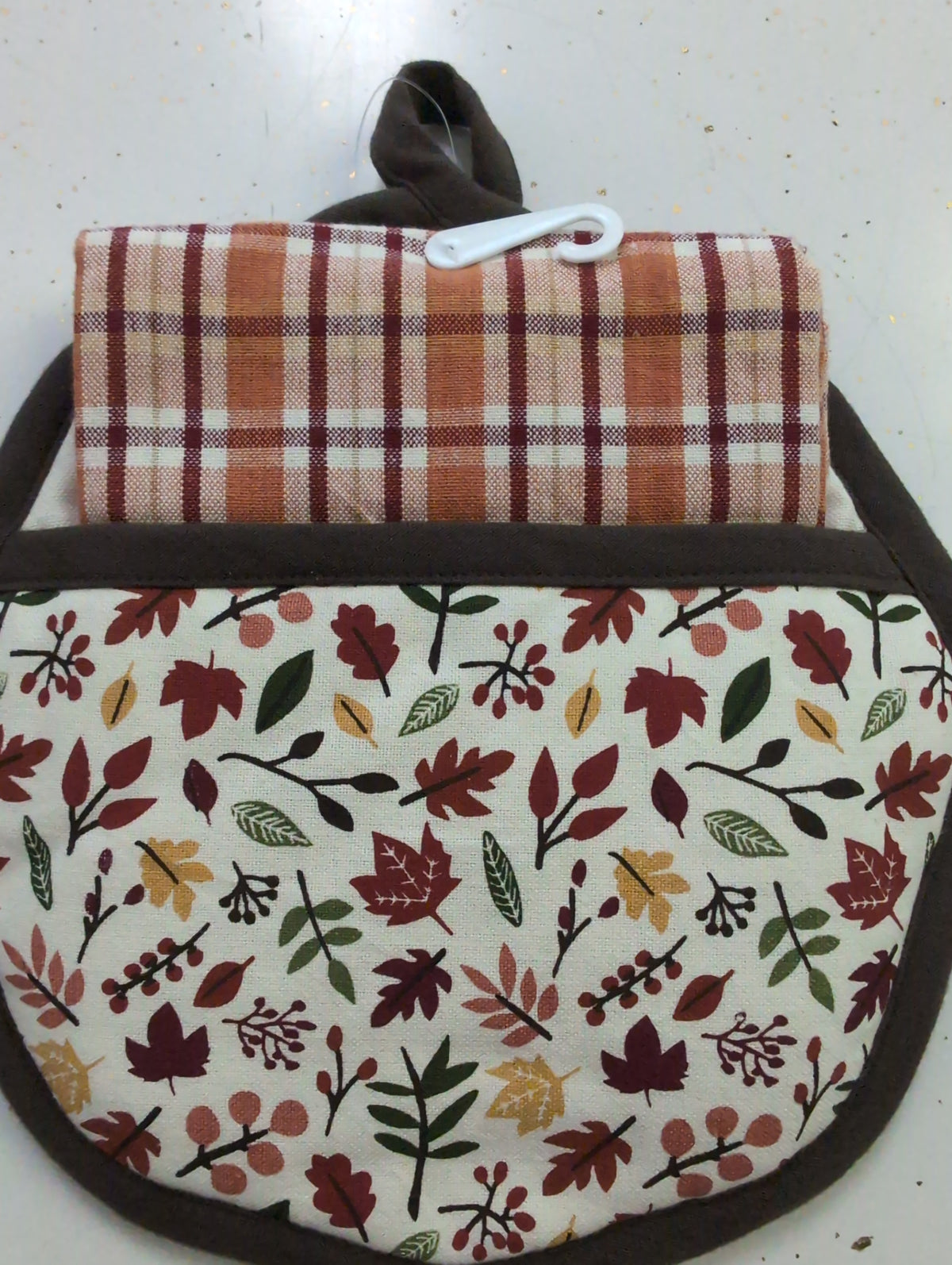 Gobble Gobble Turkey Potholder &amp; Kitchen Towel Set