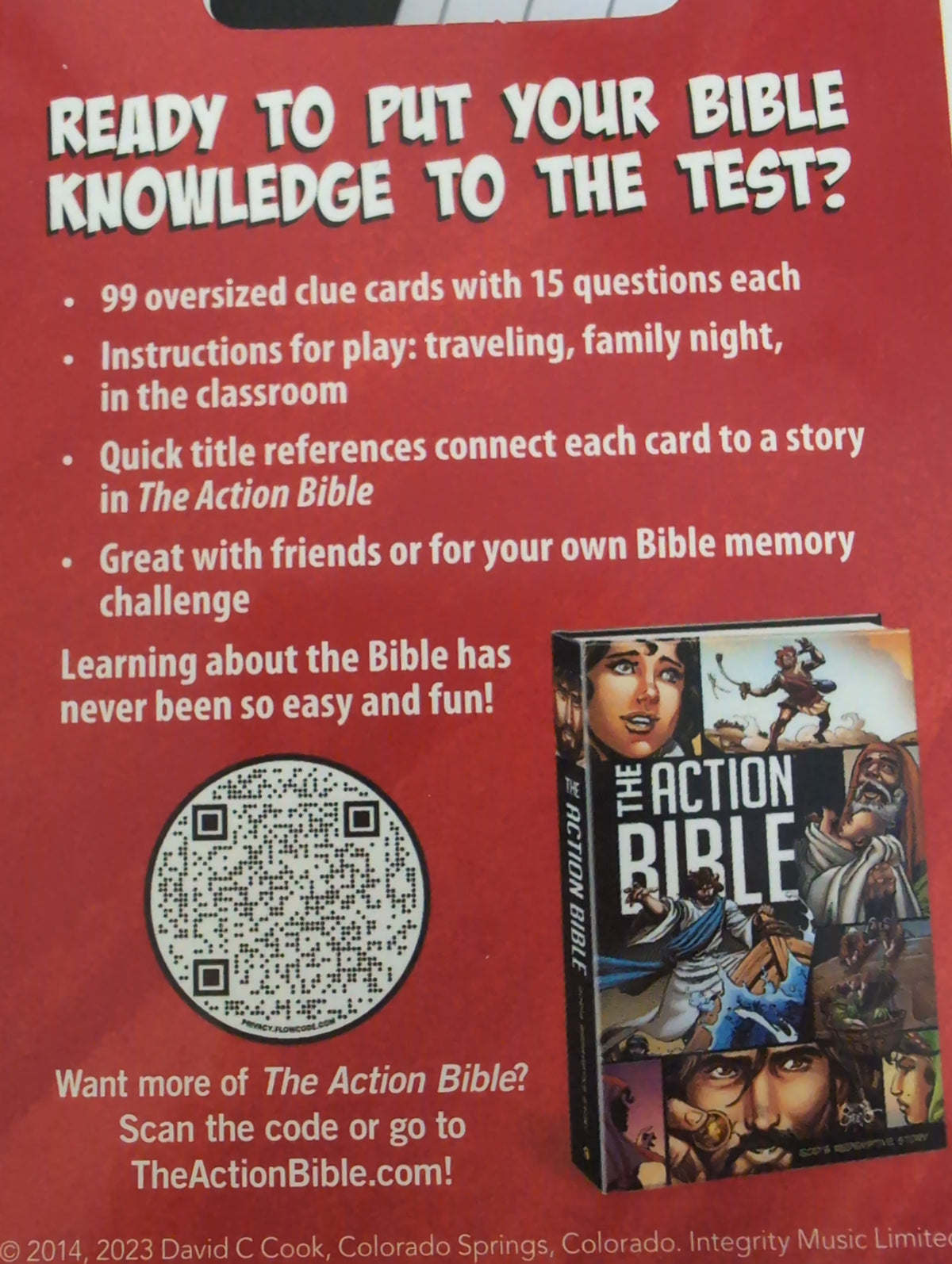 The Action Bible Guess-It Game – Revised Edition Ages 6+