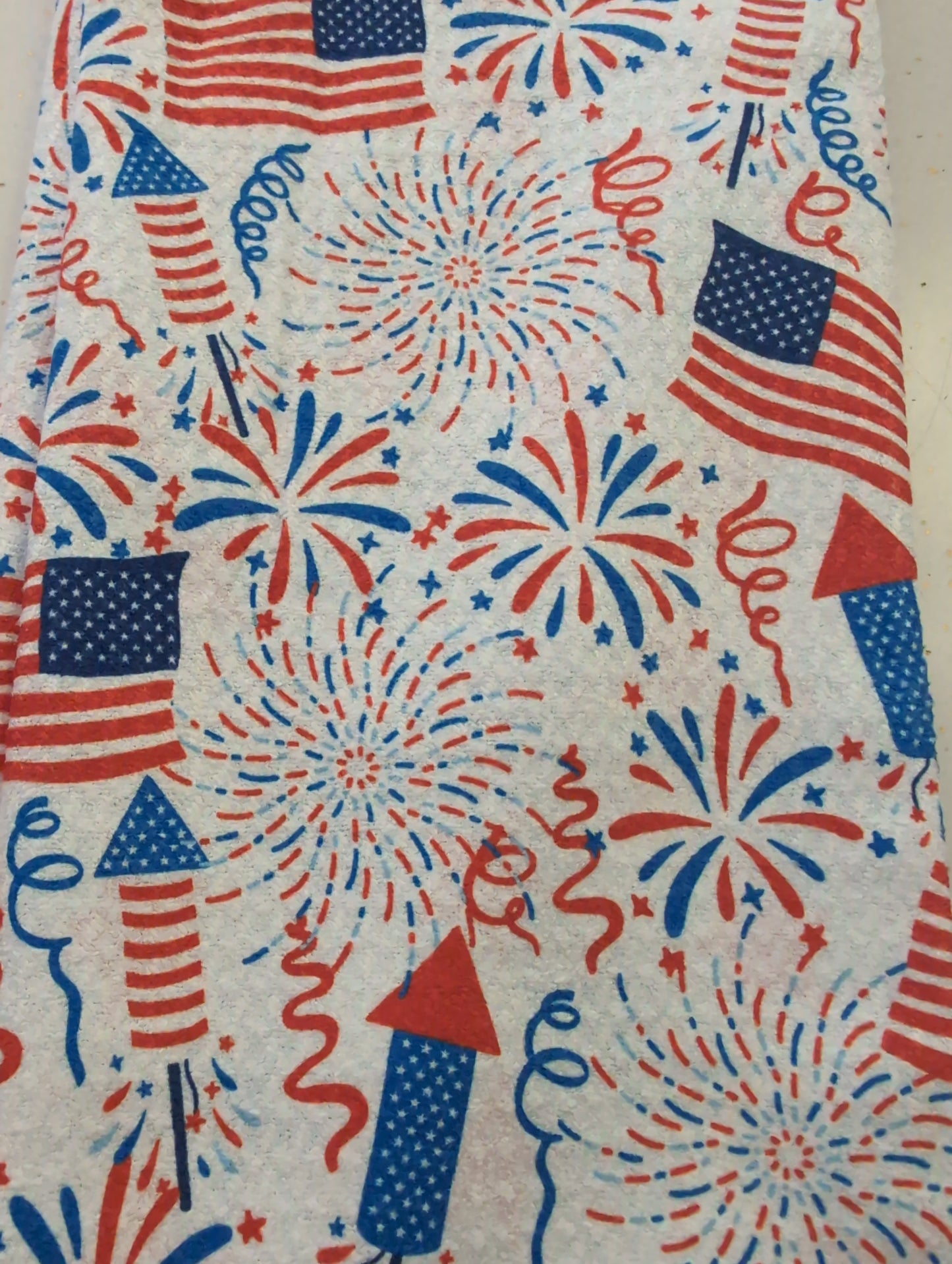 Americana Reversible Printed Microfiber Dishtowel