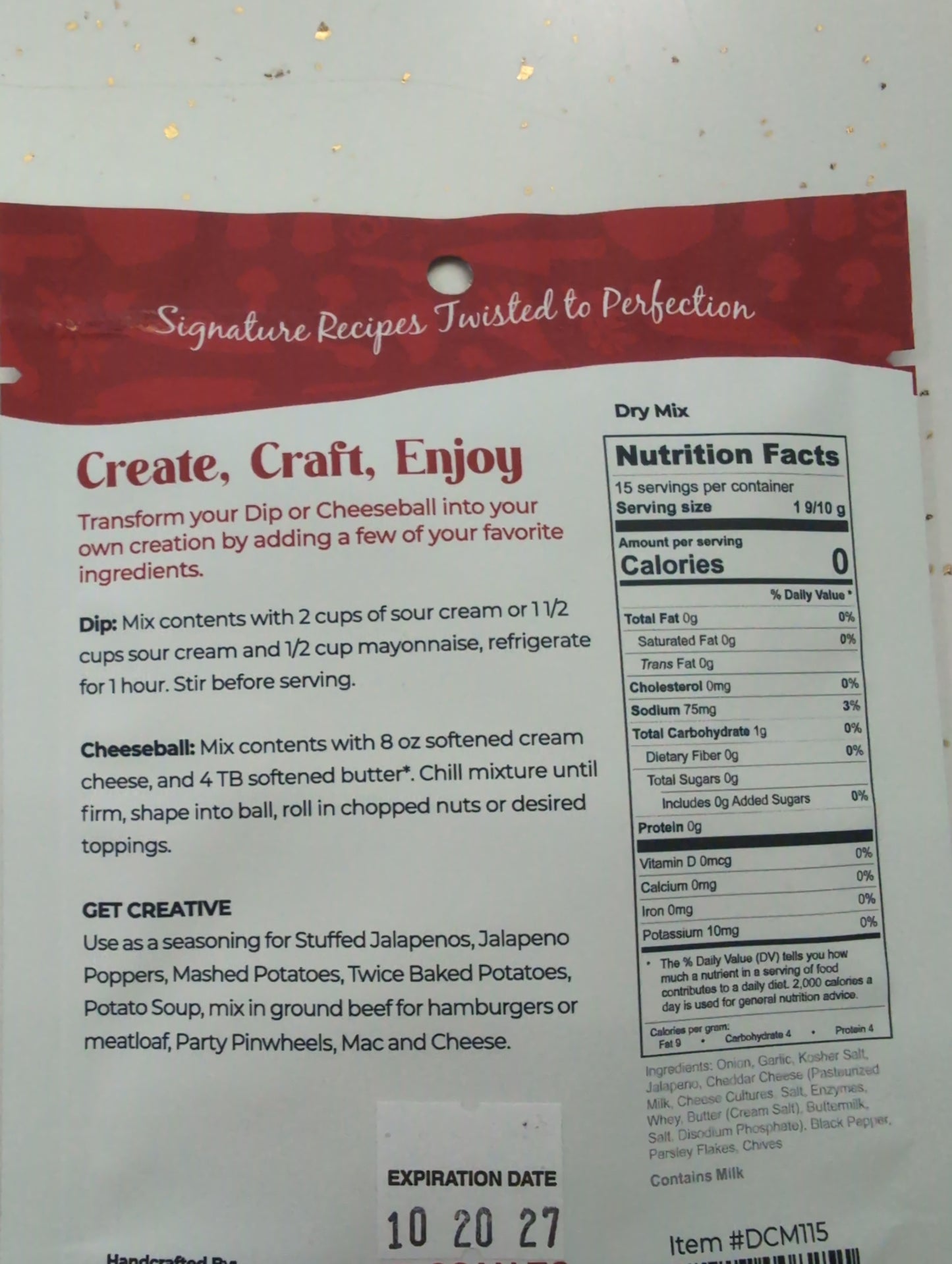 Twisted Pepper Co. Jalapeño Cheddar Dip & Cheeseball Mix