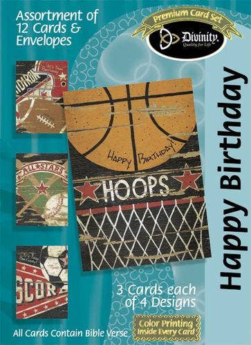 Boxed Cards: Birthday- Sports