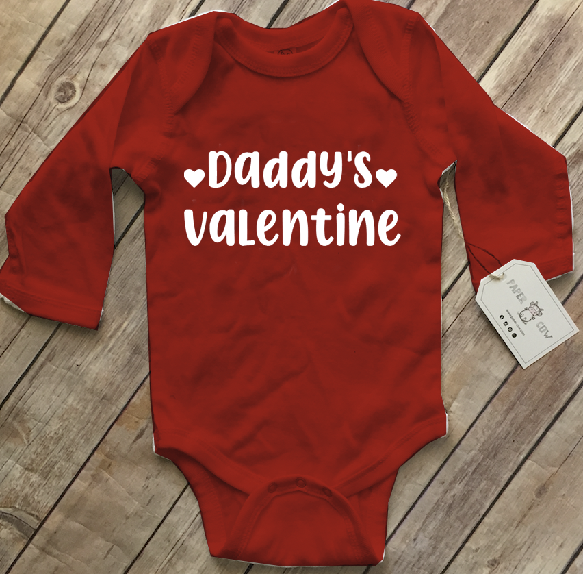VALENTINES DAY: Daddy's Valentine Baby Bodysuit