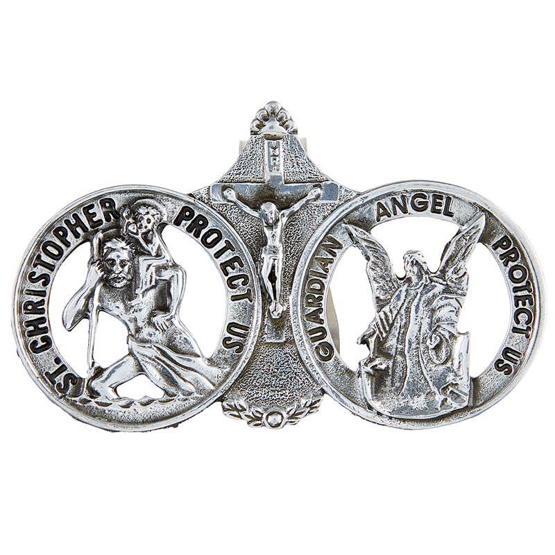 St Christopher/Guardian Angel Visor Clip