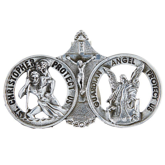St Christopher/Guardian Angel Visor Clip