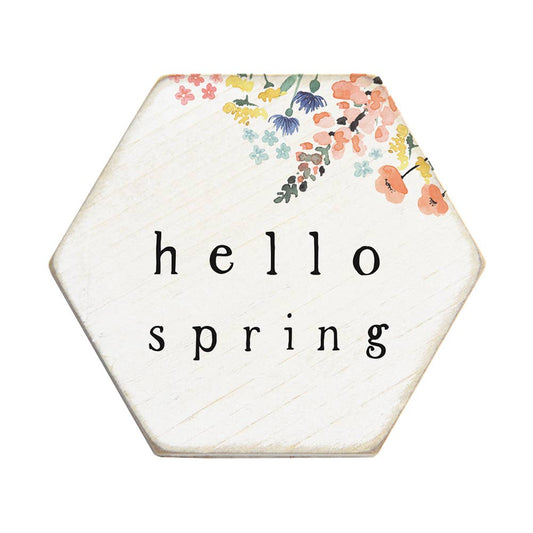 Hello Spring - Honeycomb Coasters