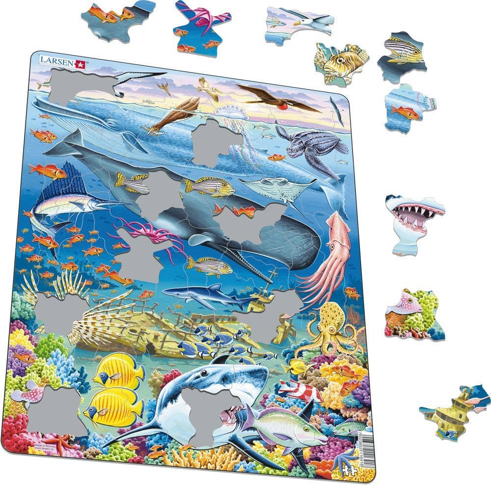 Whale Reef 66 Piece Children's Educational Jigsaw Puzzle