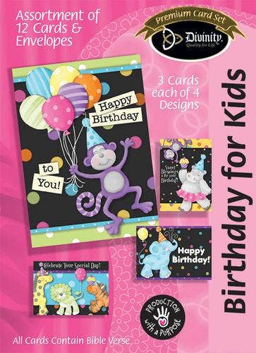 Boxed Cards: Birthday For Kids, Party Animals