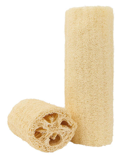 Luffa sponge, vegan self-tanning prep whole loffa cucumber spa: 4 inch - 10 cm