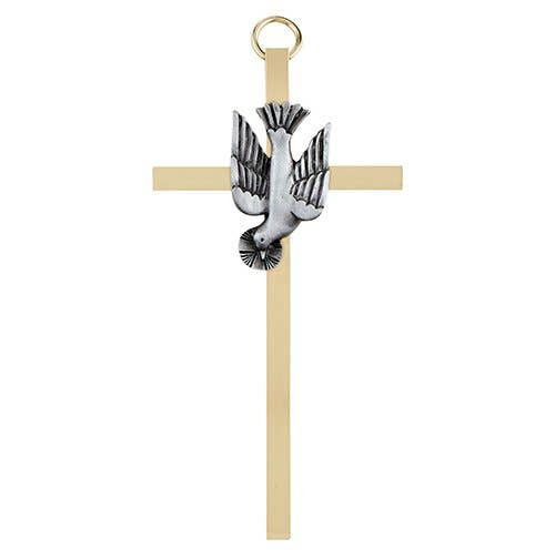 Cross - 4.25"Brass Confirmation Cross