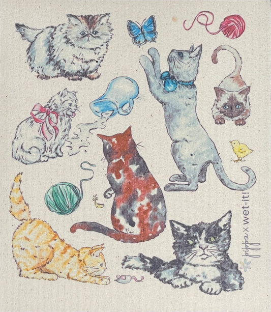 Fine Feline Swedish Cloth - Wet-It!