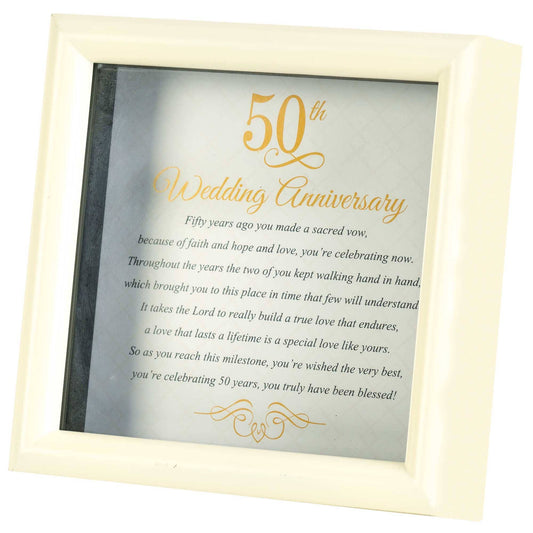 50TH ANNIVERSARY FRAMED ART