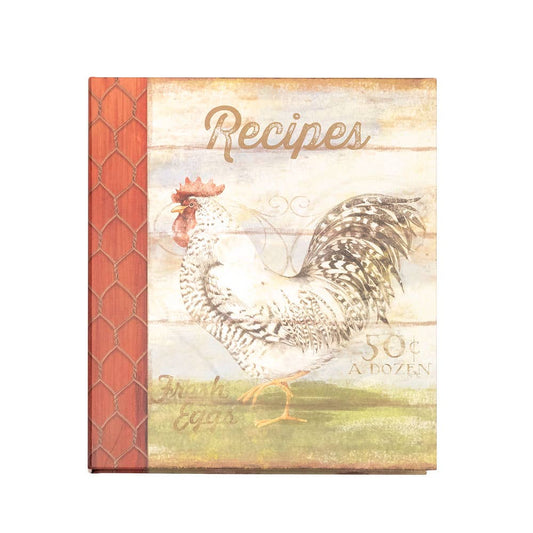 Barnyard Rooster Recipe Binder